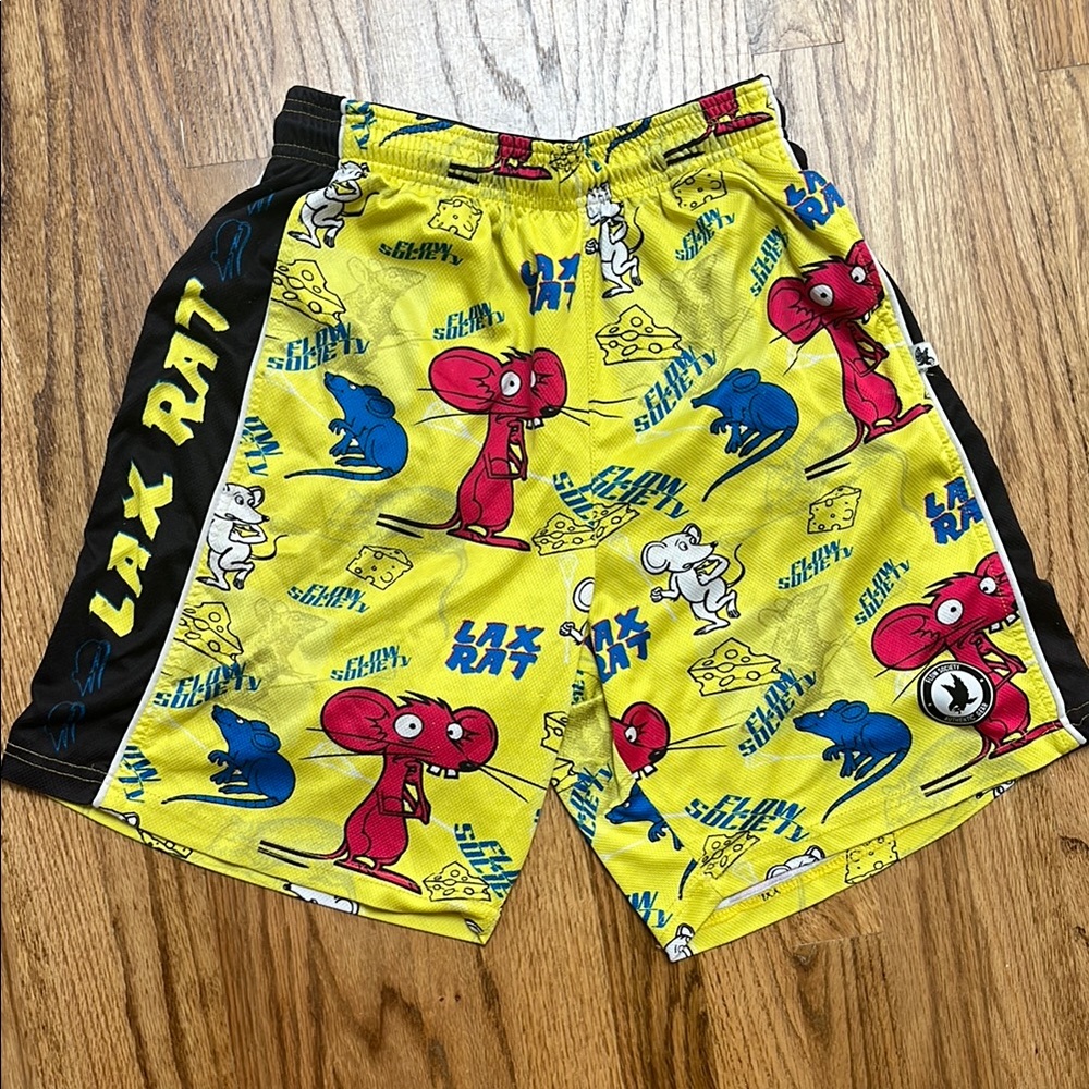 Flow Society- Yellow Rat Graphic Shorts